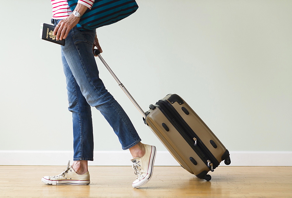 Woman ready to go on vacations