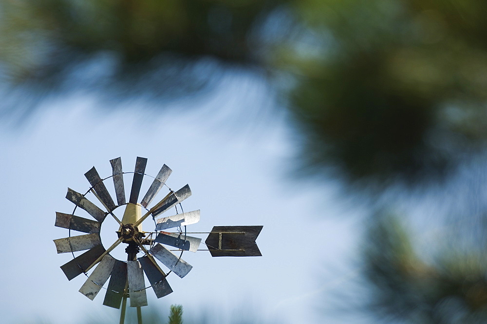 Close up of small windmill