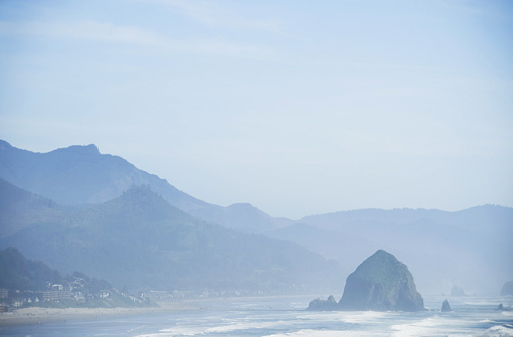 Rock formations in ocean