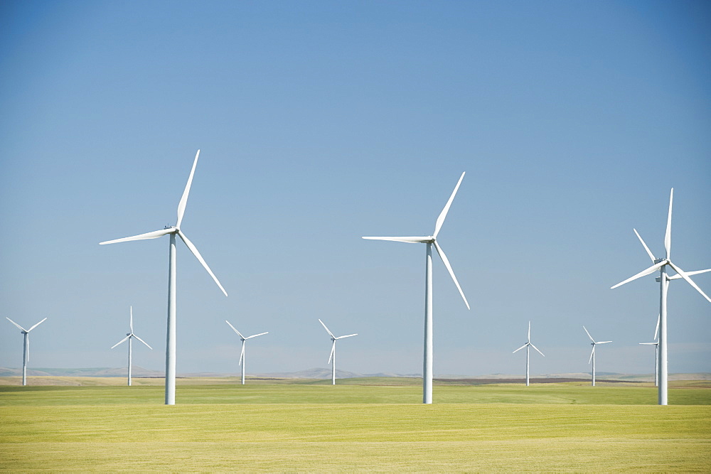 Windmills on wind farm