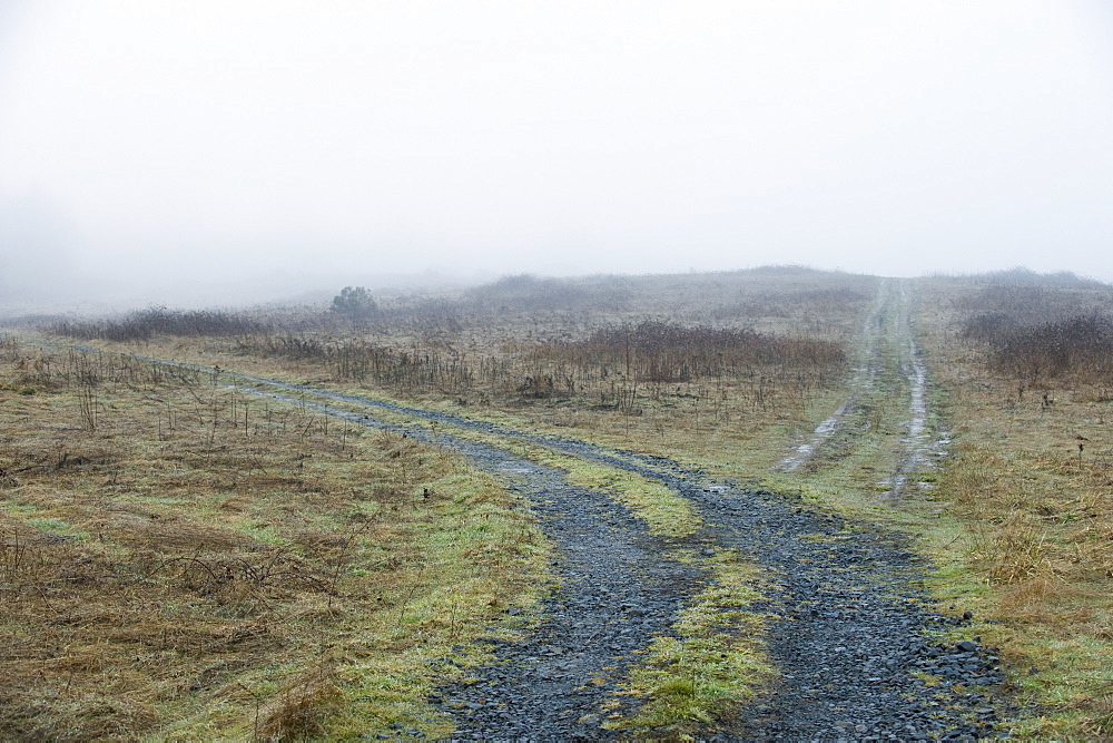 Remote dirt crossroads