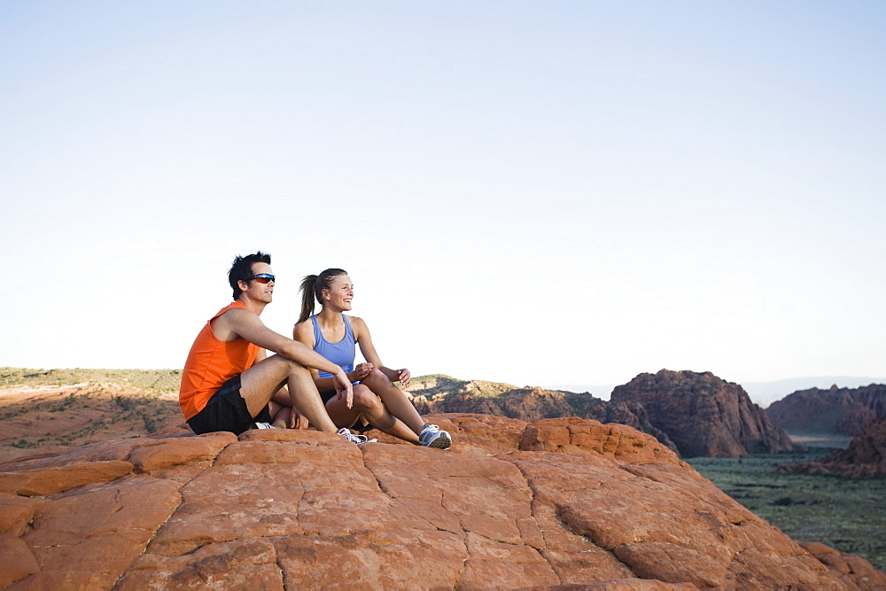 Runners at Red Rock taking a break