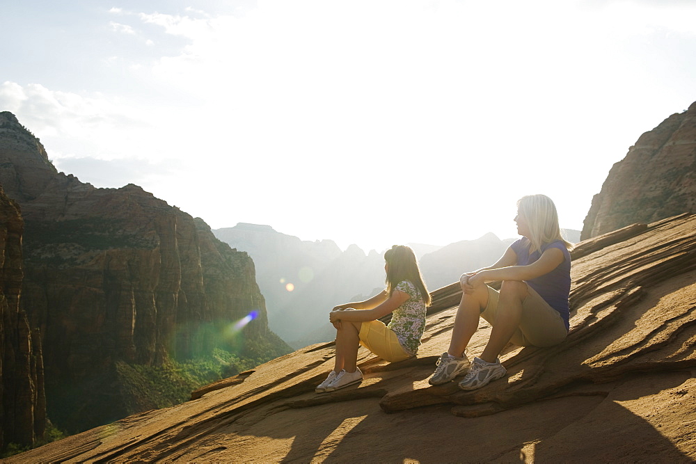 A mother and daughter at Red Rock