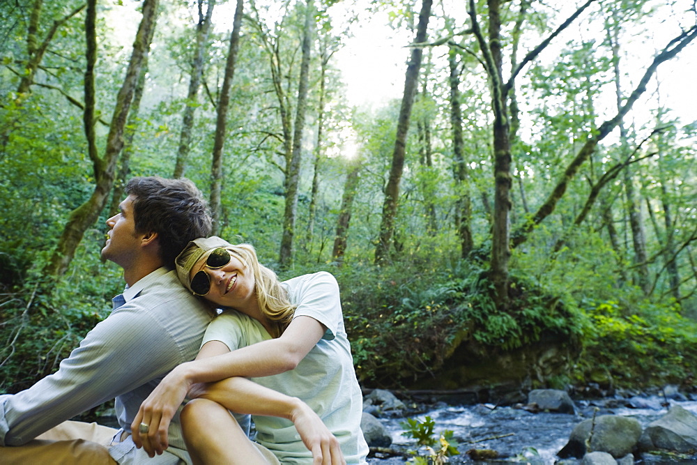 Hikers resting