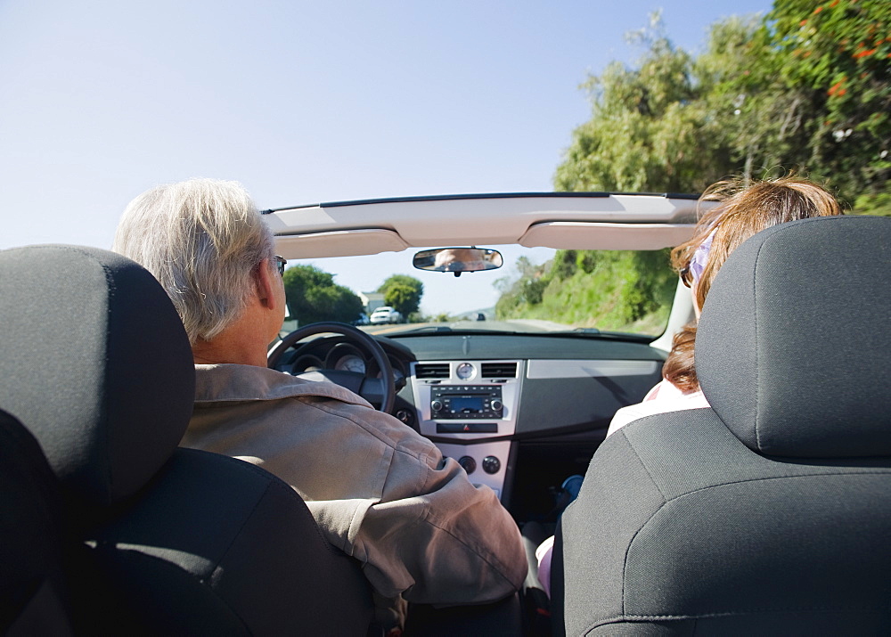 Couple on road trip