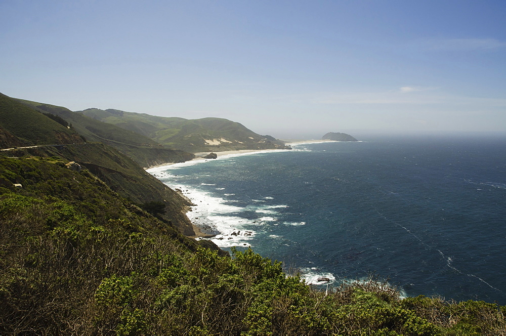 View of coastline, Big Sur, Monterey, California