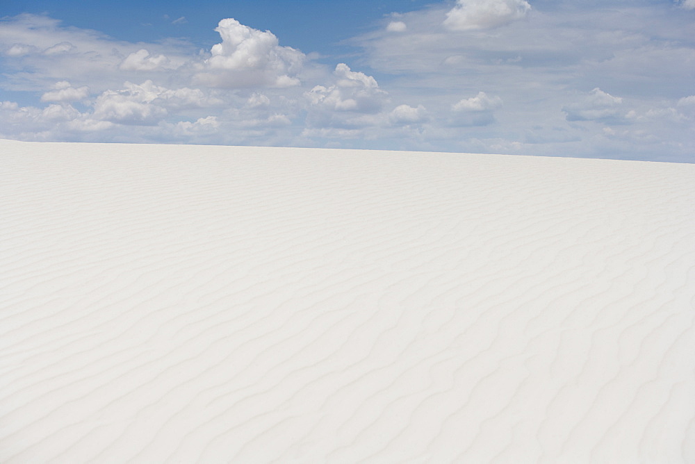 Scenic view of landscape, White Sands National Monument, Alamogordo, New Mexico