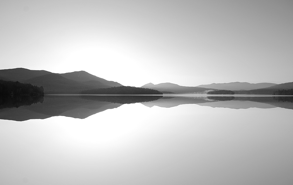 Scenic view of lake, Lake Placid, New York,USA