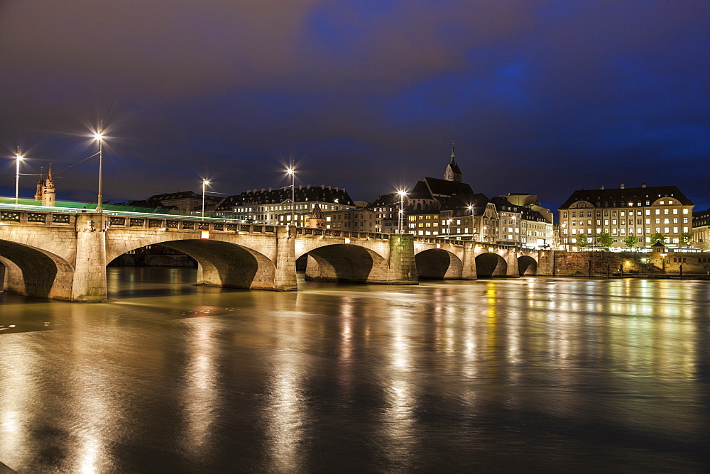 Mittlere Bridge, Switzerland, Basel, Basel-Stadt