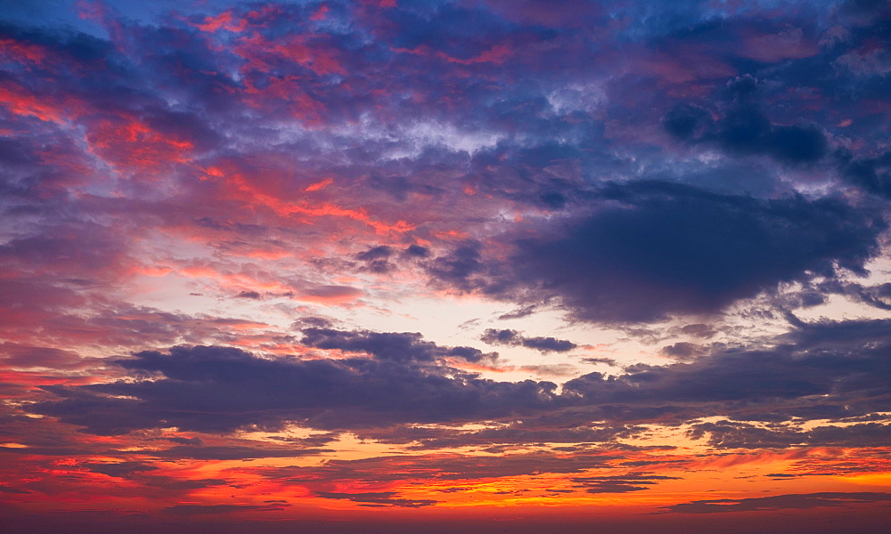 Multi colored dramatic sky