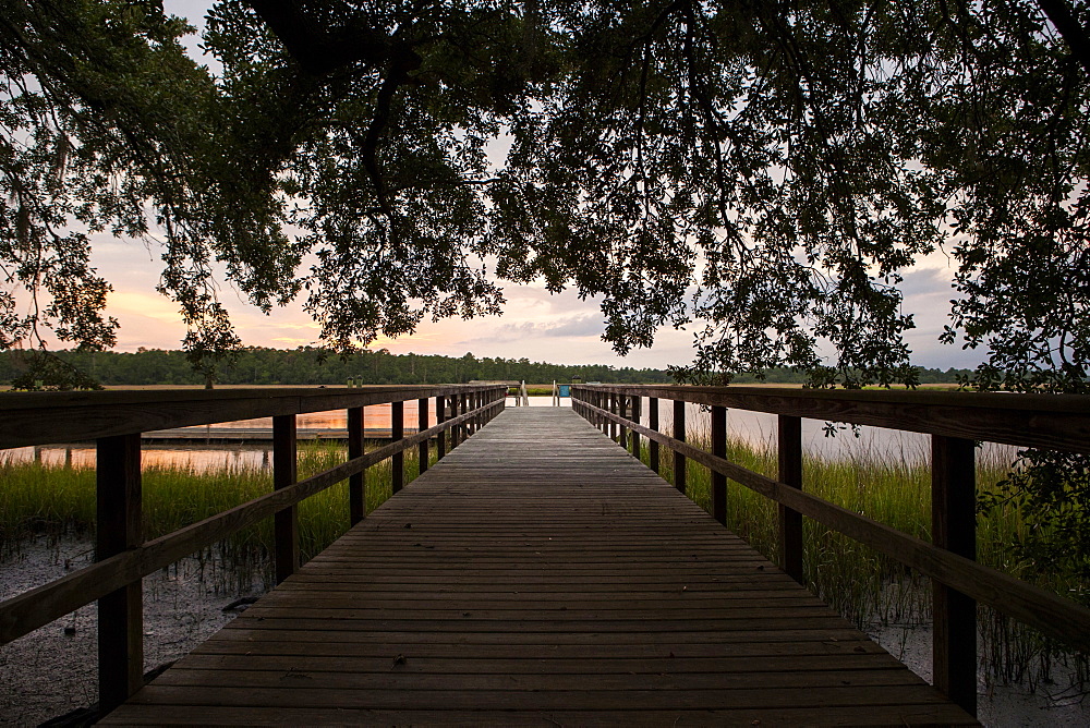 Jetty at sunset