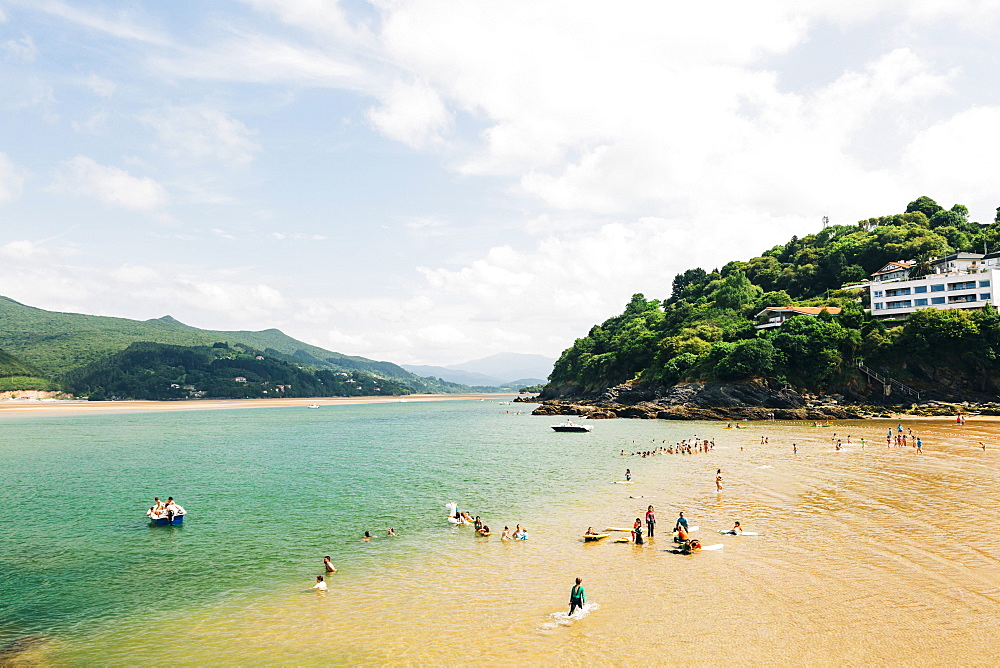 Mundaka Beach in Spain, Mundaka, Basque Country, Spain