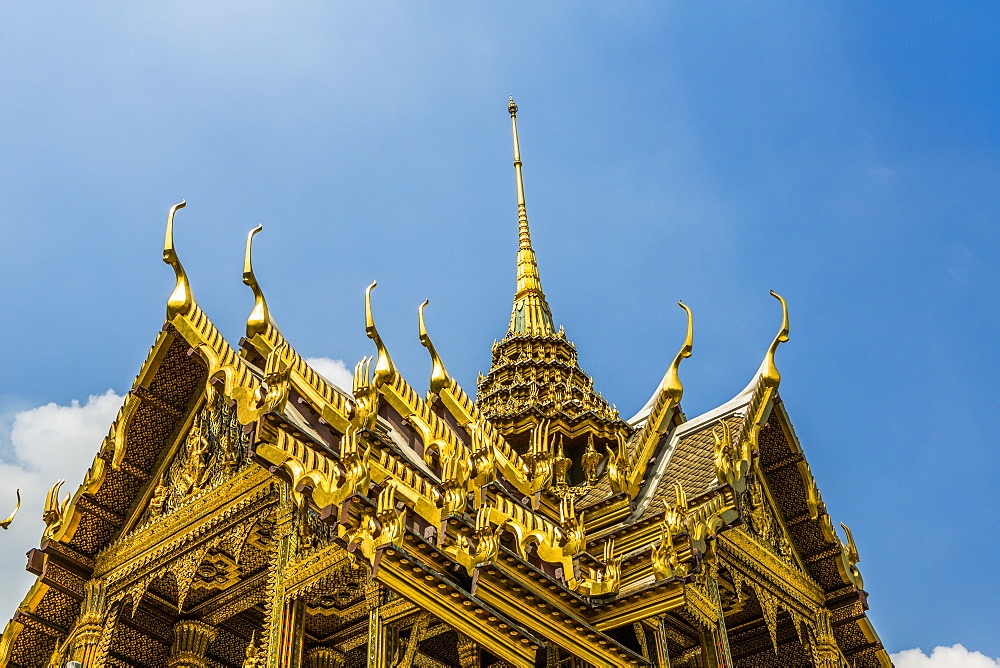 Low angle view of Wat Phra Kaew in Bangkok, Thailand