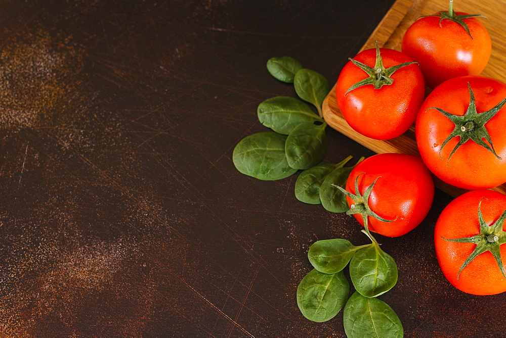 Tomatoes and basil