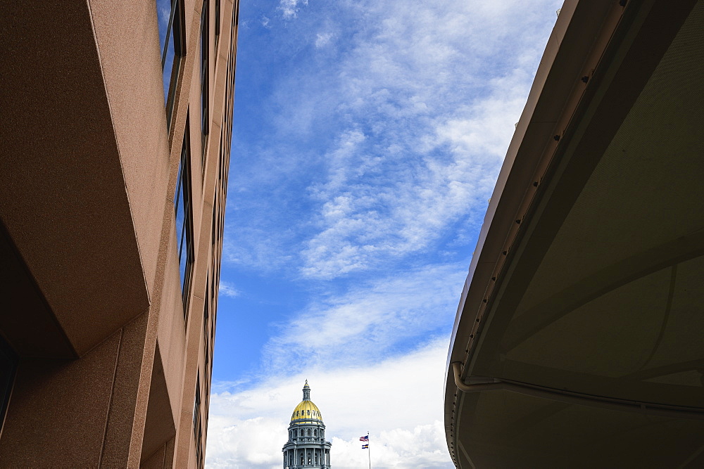 Dome of Colorado State Capitol in Denver, Colorado