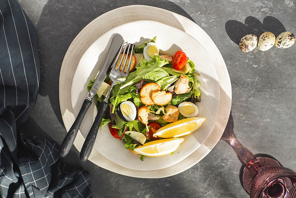 Bowl of Caesar salad