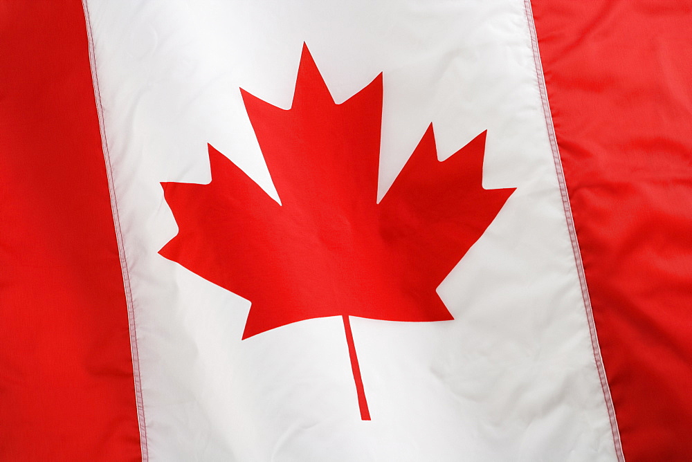 Close up of Canadian flag