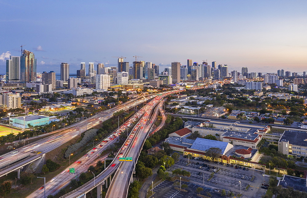 Highway bridges in Miami, USA