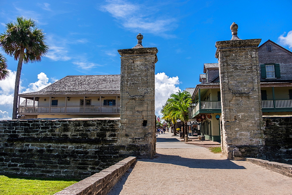 Old city gates of St. Augustine, USA