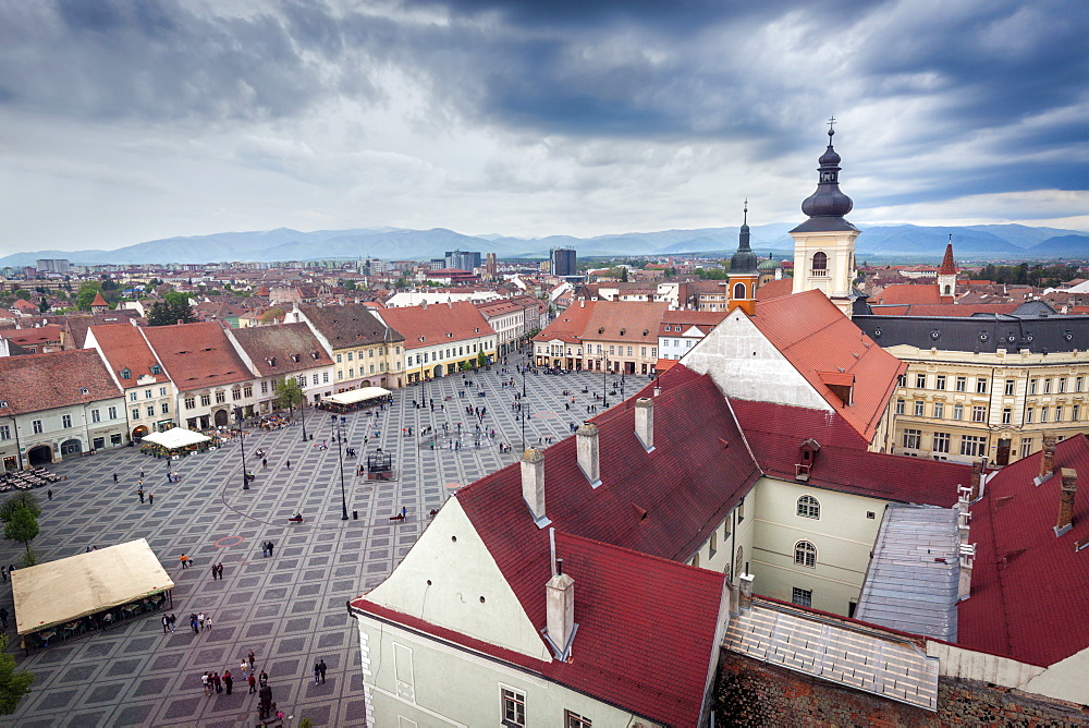 Grand Square in Sibiu, Romania