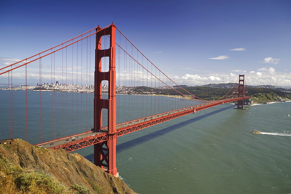 Panorama of Golden Gate Bridge San Francisco California USA