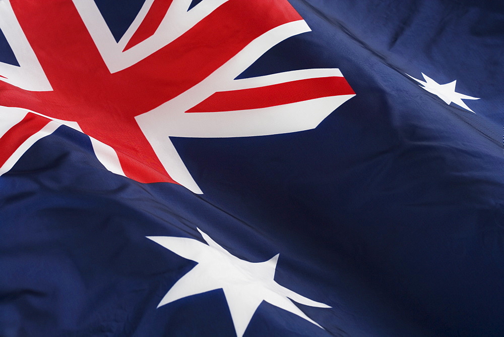 Close up of flag of Australia