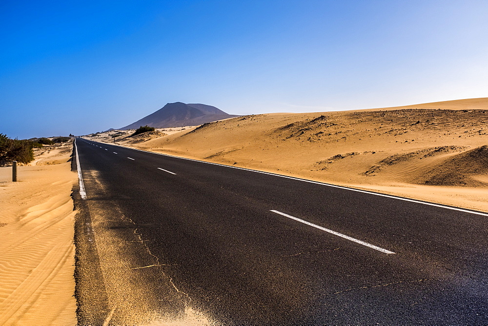 Africa, Empty road in desert