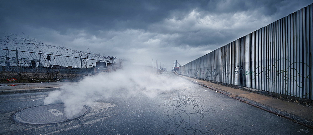 USA, Michigan, Detroit, Abandoned industrial district