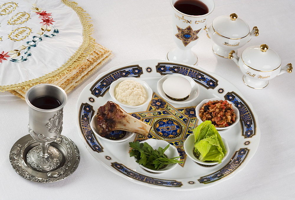 Table set for Seder