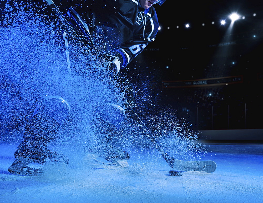 Hockey player on ice