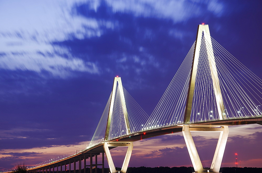 USA, South Carolina, Charleston, Arthur J Ravenel Jr Bridge