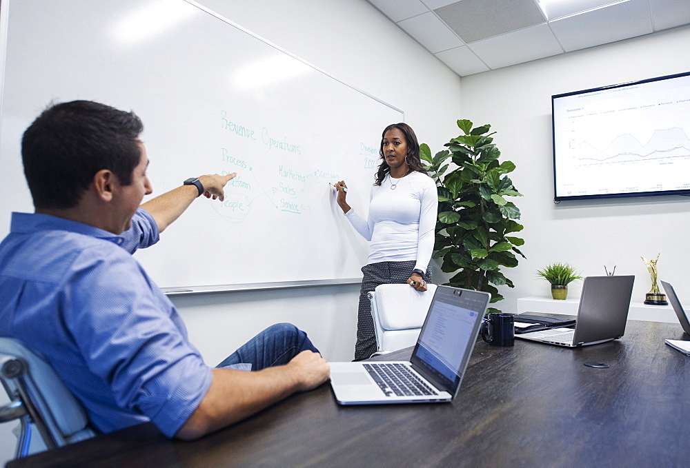 Business people talking in office