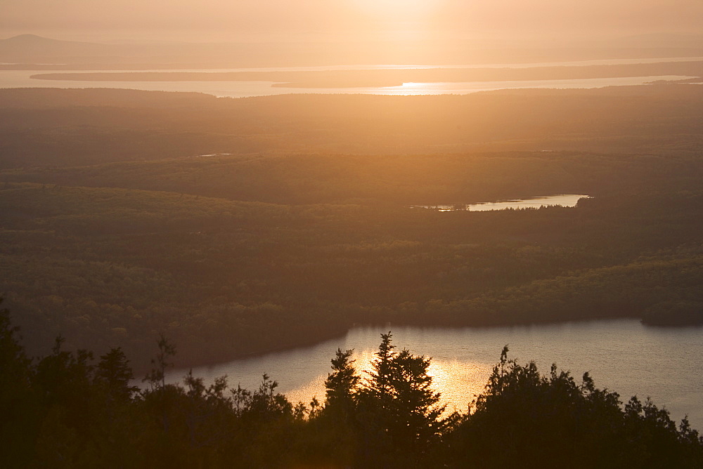 Sunset from Cadillac Mountain in Maine