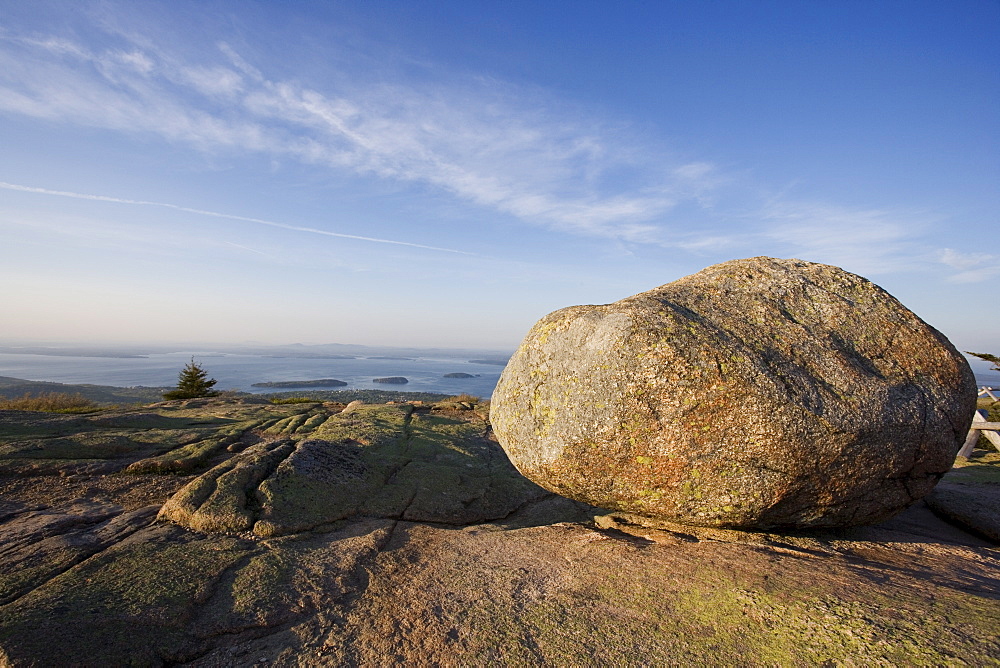 Boulder on Cadillac Mountain Acadia Maine