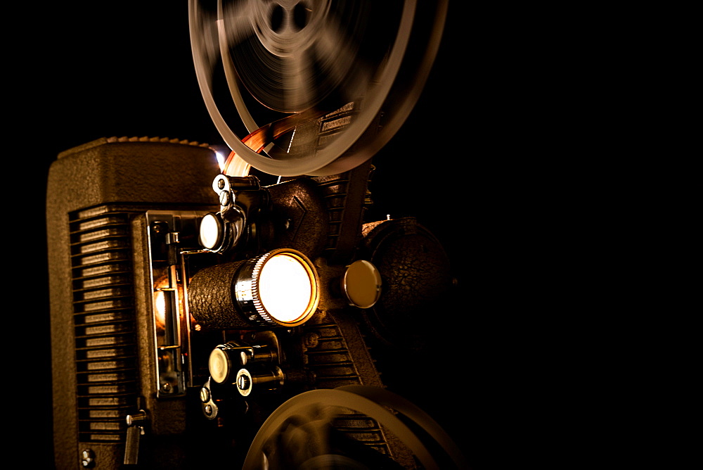 Studio shot of old projector