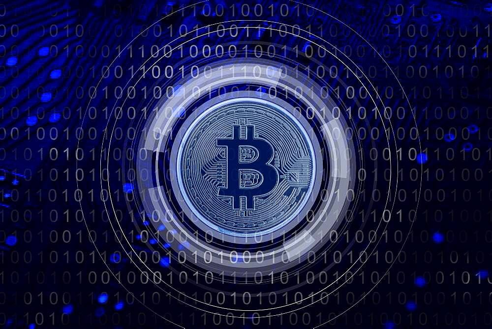 Bitcoin and binary code, cgi