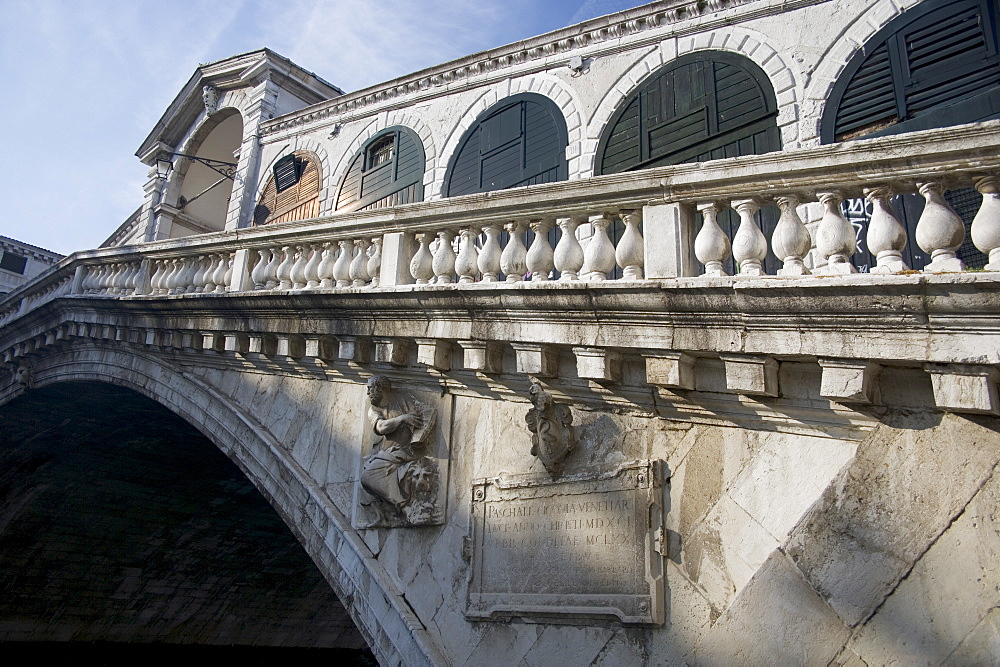 Rialto Bridge over the Grand Canal Venice Italy