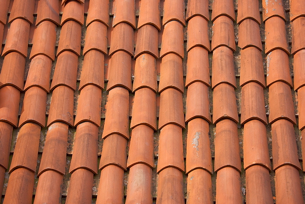 Terracotta roof tiles Italy