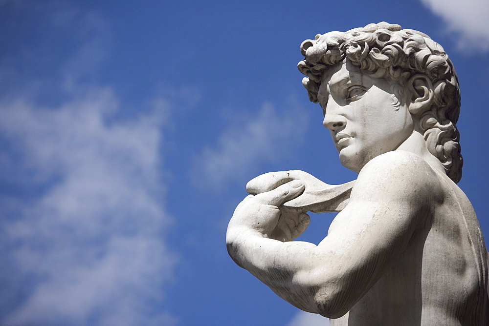 Michelangelo's David in the Piazza della Signoria Florence Italy