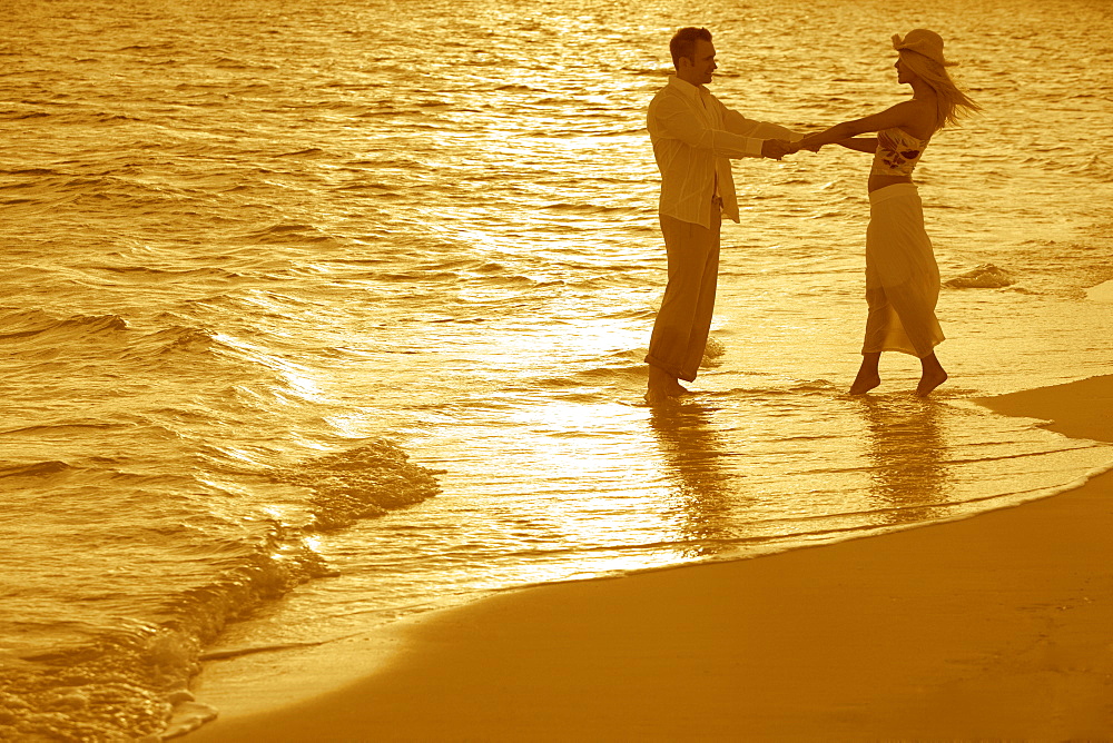 Romantic couple on beach