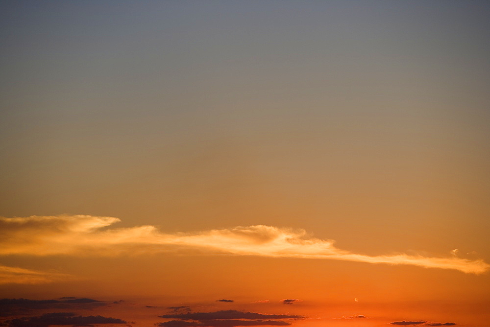 Thin band of clouds