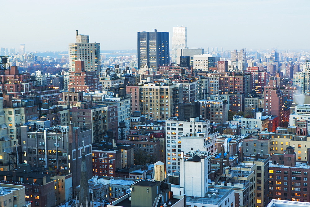 Aerial view of Manhattan, USA, New York State, New York City