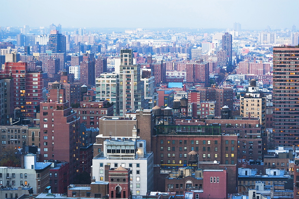 Aerial view of East Side, USA, New York State, New York City