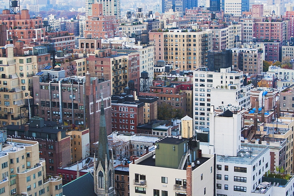 Aerial view of East Side, USA, New York State, New York City