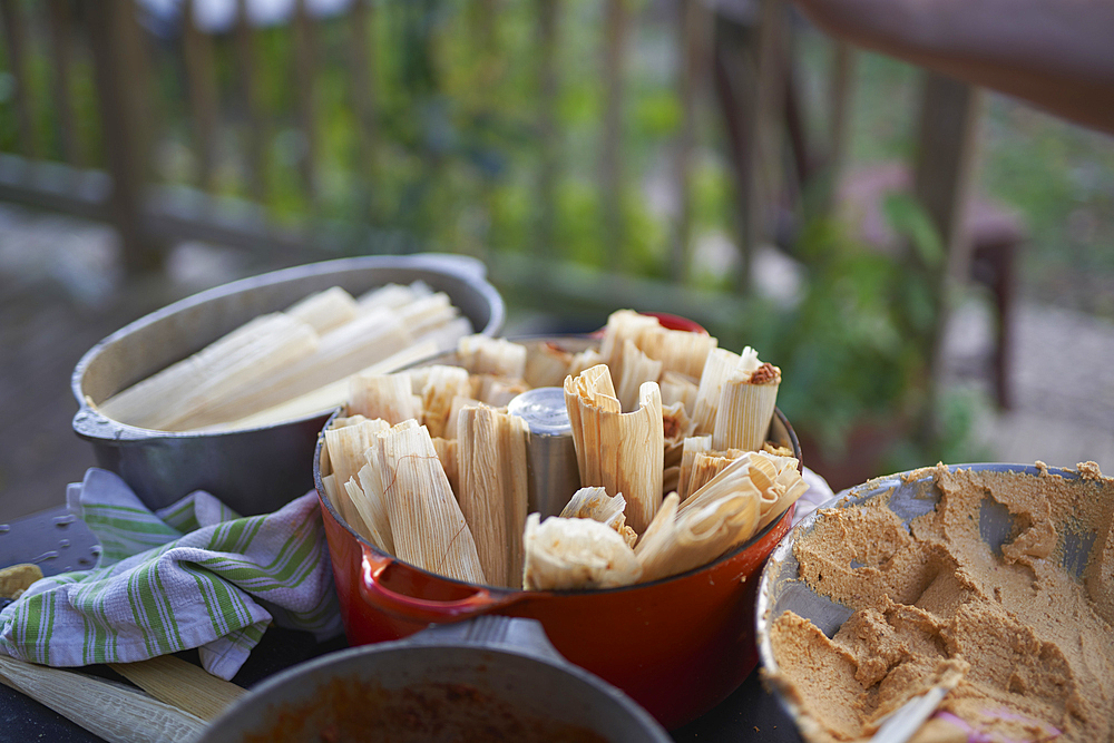 Ingredients for tamales