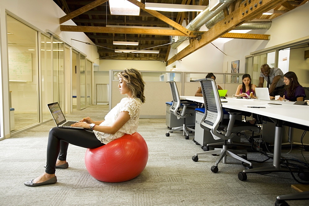 Group of people in coworking office