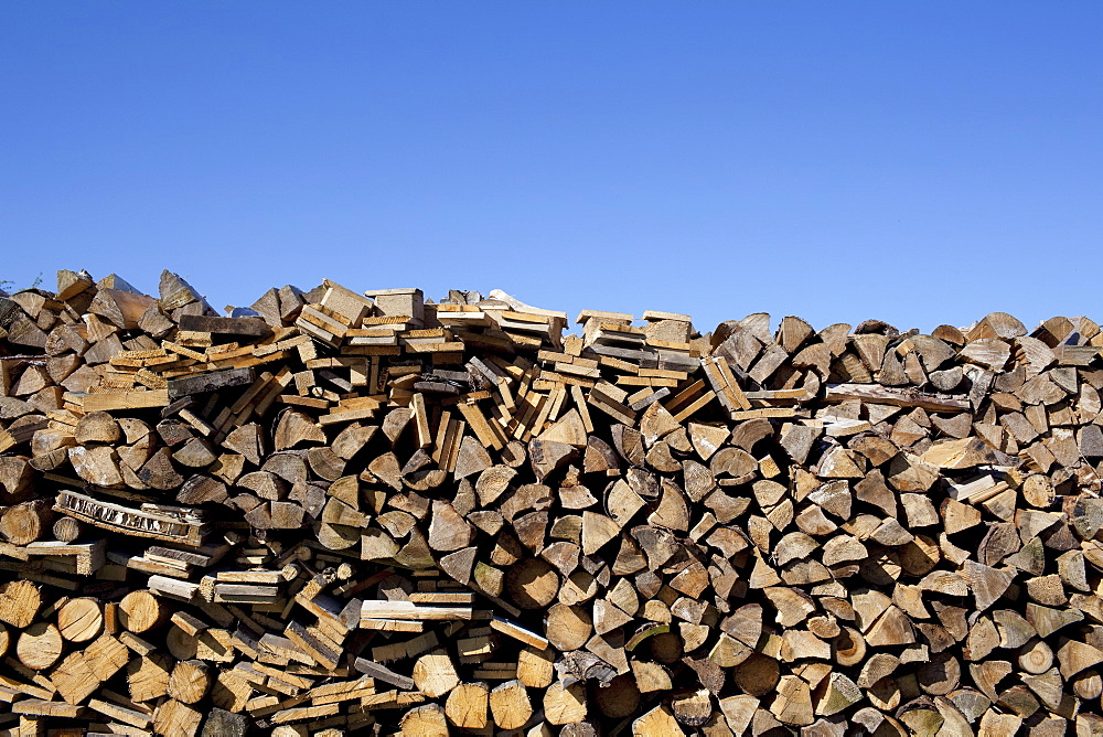 Stacked wood