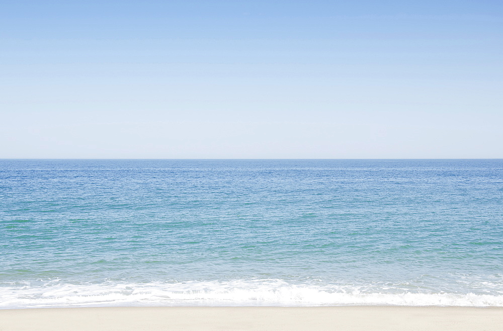 Seascape with surf on sandy beach, Nantucket, Massachusetts, USA