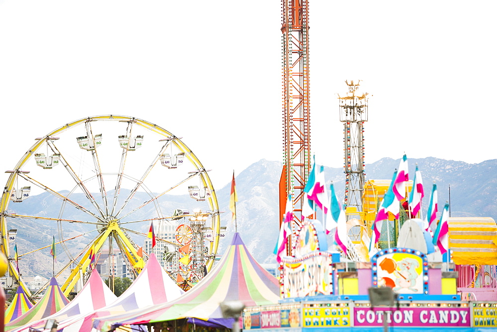 View of amusement park, USA, Utah, Salt Lake City 