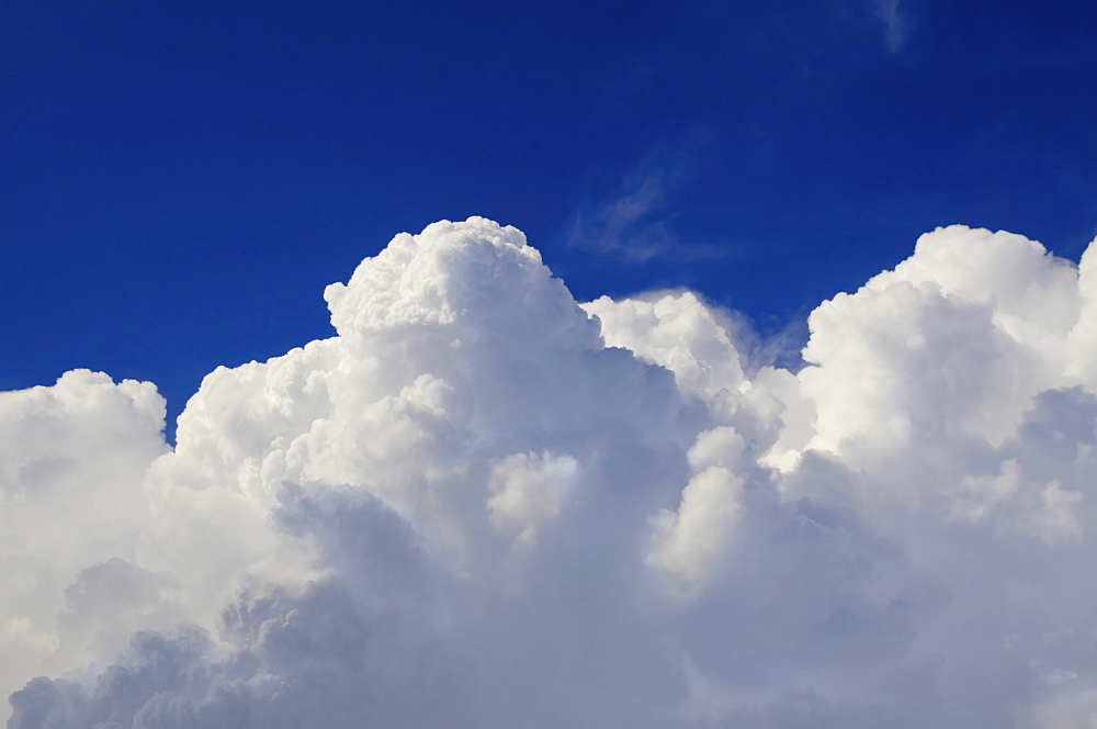 Cloudscape against blue sky